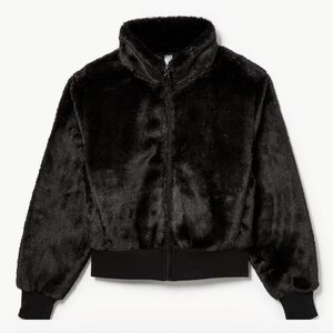 Black Faux Fur Jacket